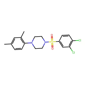 1-(3,4-dichlorophenyl)sulfonyl-4-(2,4-dimethylphenyl)piperazine structure