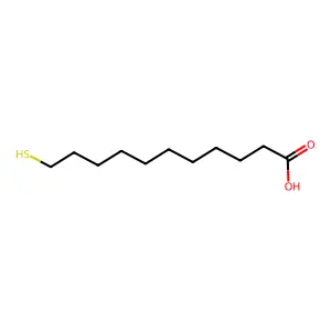 11-Mercaptoundecanoic acid structure