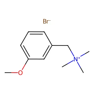 (3-methoxyphenyl)methyl-trimethylazanium bromide structure