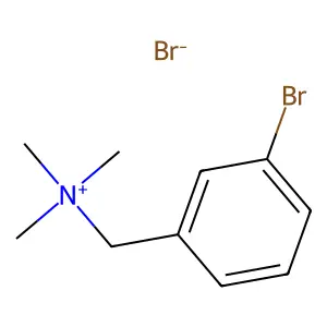 (3-bromophenyl)methyl-trimethylazanium bromide structure