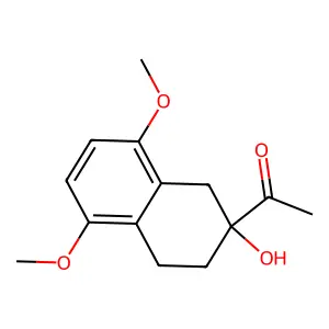 1-(2-hydroxy-5,8-dimethoxy-3,4-dihydro-1H-naphthalen-2-yl)ethanone structure