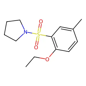 1-(2-ethoxy-5-methylphenyl)sulfonylpyrrolidine structure