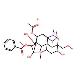 Mesaconitine hydrobromide structure