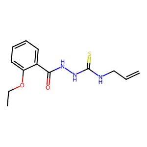1-[(2-ethoxybenzoyl)amino]-3-prop-2-enylthiourea structure