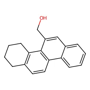1,2,3,4-tetrahydrochrysen-5-ylmethanol structure