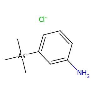Trimethyl-3-aminophenylarsonium chloride structure