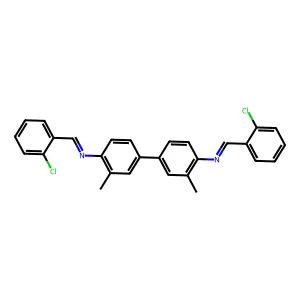 1-(2-chlorophenyl)-N-[4-[4-[(2-chlorophenyl)methylideneamino]-3-methylphenyl]-2-methylphenyl]methanimine structure