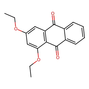 1,3-diethoxyanthracene-9,10-dione structure