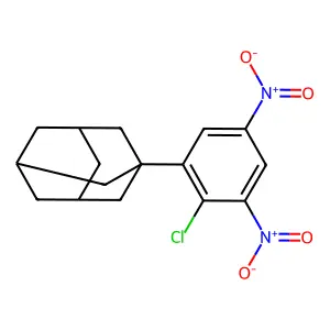 1-(2-Chloro-3,5-dinitrophenyl)adamantane structure