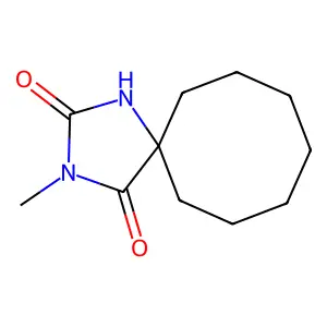 1,3-Diazaspiro(4.7)dodecane-2,4-dione, 3-methyl- structure