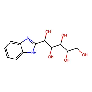 1-(1H-benzimidazol-2-yl)pentane-1,2,3,4,5-pentol structure