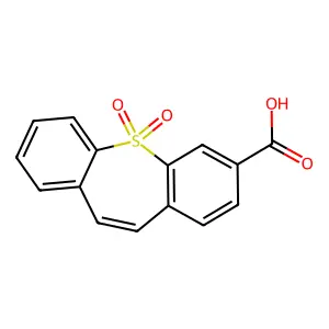 11,11-dioxobenzo[b][1]benzothiepine-2-carboxylic acid structure