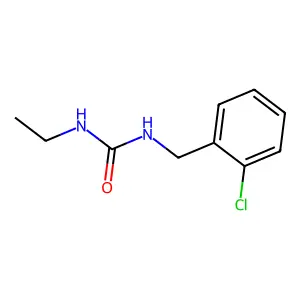1-[(2-chlorophenyl)methyl]-3-ethylurea structure