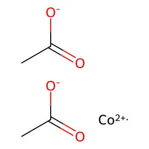 Cobalt(II) acetate structure
