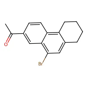 1-(10-bromo-5,6,7,8-tetrahydrophenanthren-2-yl)ethanone structure