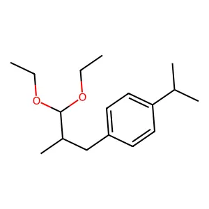 Cyclamen aldehyde diethyl acetal structure
