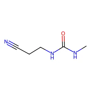 1-(2-cyanoethyl)-3-methylurea structure