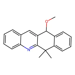 11-methoxy-6,6-dimethyl-11H-benzo[b]acridine structure