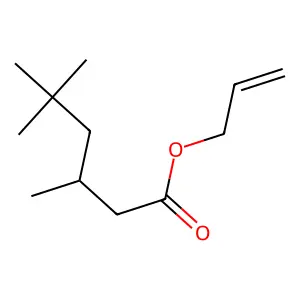 Allyl 3,5,5-trimethylhexanoate structure