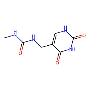 1-[(2,4-dioxo-1H-pyrimidin-5-yl)methyl]-3-methylurea structure
