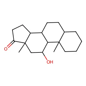 11Beta-hydroxy-5alpha-androstan-17-one structure