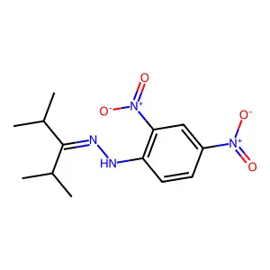1-(2,4-dimethylpentan-3-ylidene)-2-(2,4-dinitrophenyl)hydrazine structure