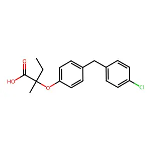 Beclobrinic acid structure
