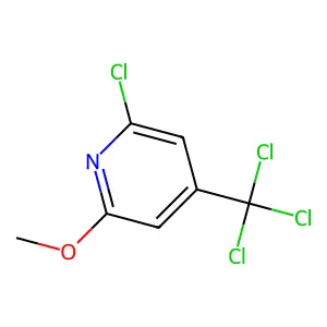 2-chloro-6-methoxy-4-(trichloromethyl)pyridine structure