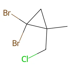 1,1-Dibromo-2-(chloromethyl)-2-methylcyclopropane structure