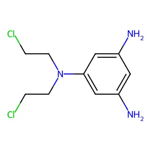 1,3,5-Benzenetriamine, N,N-bis(2-chloroethyl)- structure