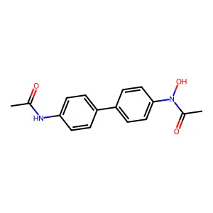 N-Hydroxy-N,N'-diacetylbenzidine structure