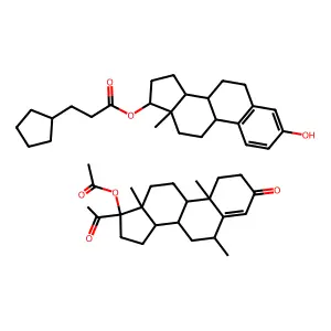 [(6S,8R,9S,10R,13S,14S,17R)-17-acetyl-6,10,13-trimethyl-3-oxo-2,6,7,8,9,11,12,14,15,16-decahydro-1H-cyclopenta[a]phenanthren-17-yl] acetate[(8R,9S,13S,14S,17S)-3-hydroxy-13-methyl-6,7,8,9,11,12,14,15, structure
