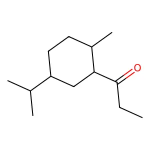 1-(2-methyl-5-propan-2-ylcyclohexyl)propan-1-one structure