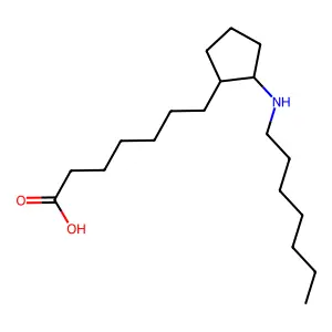 13-azaprostanoic acid structure