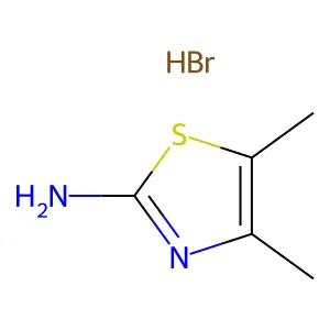 4,5-dimethyl-1,3-thiazol-2-aminehydrobromide structure