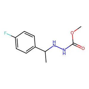 methyl N-[1-(4-fluorophenyl)ethylamino]carbamate structure