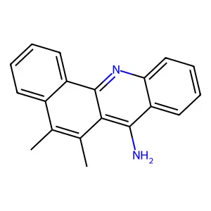 BENZ(c)ACRIDIN-7-AMINE, 5,6-DIMETHYL- structure