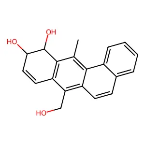 (10S,11S)-7-(hydroxymethyl)-12-methyl-10,11-dihydrobenzo[a]anthracene-10,11-diol structure