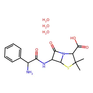 AMPICILLIN TRIHYDRATE structure