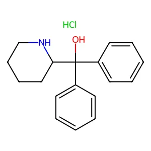 Pipradrol hydrochloride structure