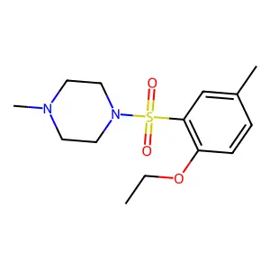 1-[(2-ethoxy-5-methylphenyl)sulfonyl]-4-methylpiperazine structure