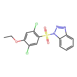 1-(2,5-dichloro-4-ethoxyphenyl)sulfonylbenzotriazole structure