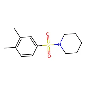 1-[(3,4-dimethylphenyl)sulfonyl]piperidine structure