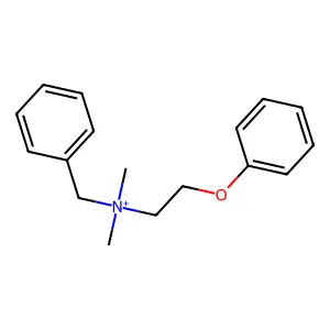 benzyl-dimethyl-(2-phenoxyethyl)azanium structure
