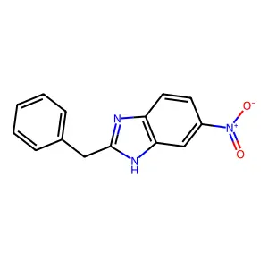 2-benzyl-6-nitro-1H-benzimidazole structure