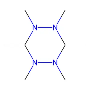 1,2,3,4,5,6-hexamethyl-1,2,4,5-tetrazinane structure