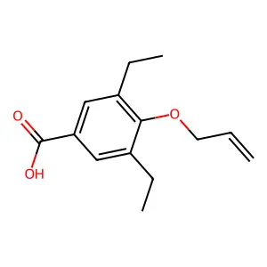 BENZOIC ACID, 4-(ALLYLOXY)-3,5-DIETHYL- structure