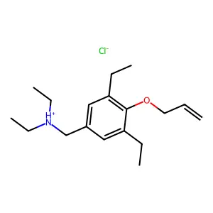 4-Allyloxy-N,N,3,5-tetraethylbenzylamine hydrochloride structure