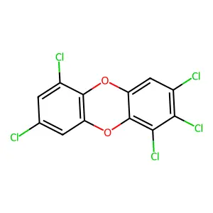 1,2,3,6,8-Pentachlorodibenzo-p-dioxin structure