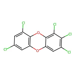 1,2,3,7,9-Pentachlorodibenzo-p-dioxin structure